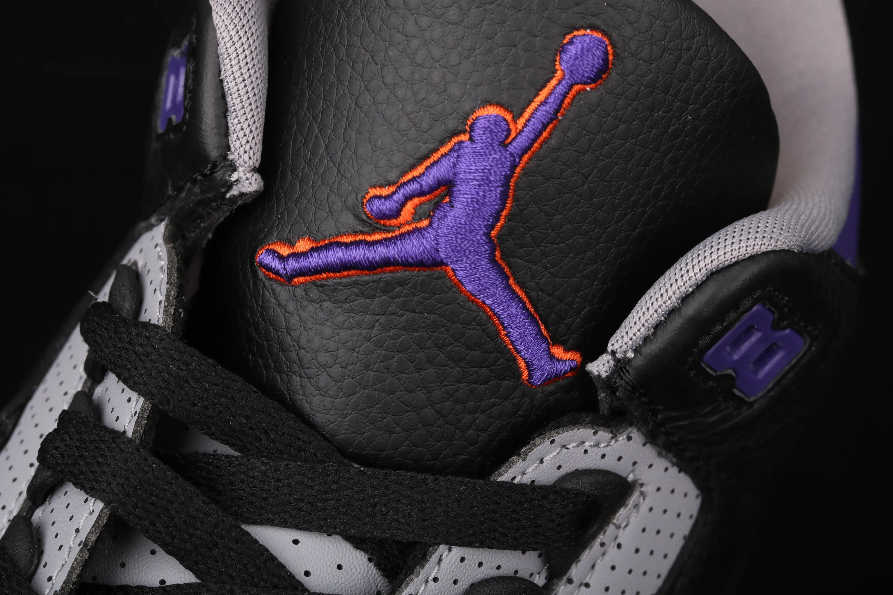 All categories Air Jordan Jordan series basketball shoes Air Jordan 3 Air Jordan 3 "Court Purple" AJ3 Joe 3 burst black and purple basketball shoes CT8532-050